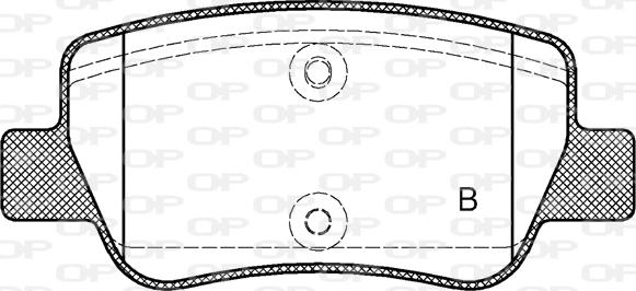 Open Parts BPA1403.02 - Тормозные колодки, дисковые, комплект autospares.lv