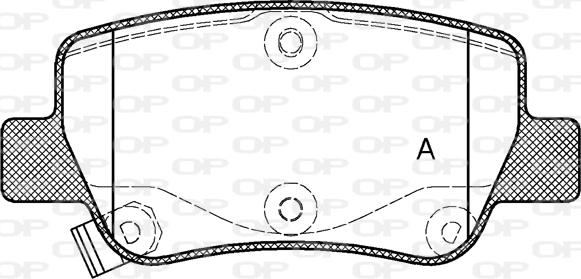 Open Parts BPA1403.02 - Тормозные колодки, дисковые, комплект autospares.lv