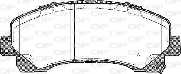 Open Parts BPA1407.00 - Тормозные колодки, дисковые, комплект autospares.lv