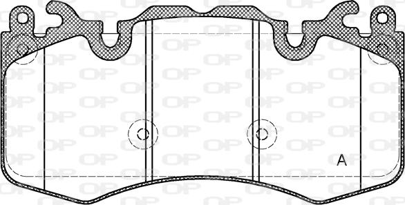 Open Parts BPA1410.00 - Тормозные колодки, дисковые, комплект autospares.lv