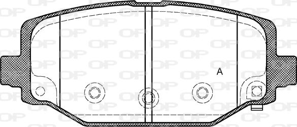 Open Parts BPA1483.04 - Тормозные колодки, дисковые, комплект autospares.lv