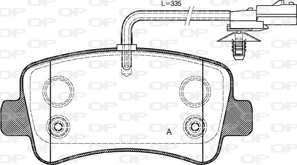 Open Parts BPA1439.01 - Тормозные колодки, дисковые, комплект autospares.lv