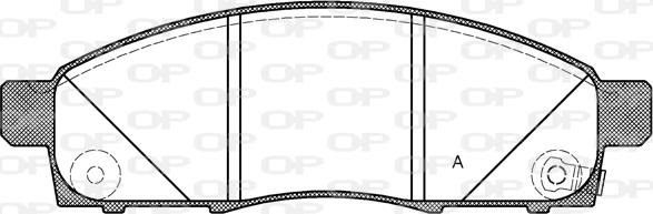 Open Parts BPA1434.02 - Тормозные колодки, дисковые, комплект autospares.lv