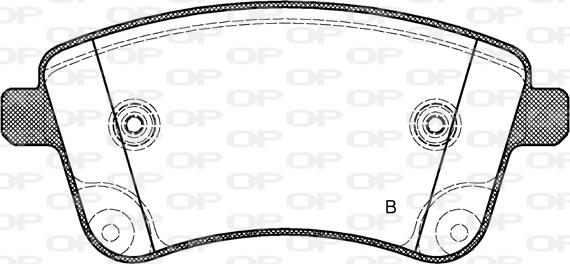 Open Parts BPA1435.02 - Тормозные колодки, дисковые, комплект autospares.lv