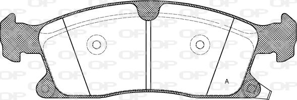 Open Parts BPA1430.02 - Тормозные колодки, дисковые, комплект autospares.lv