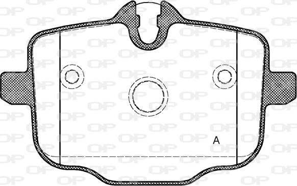 Open Parts BPA1433.00 - Тормозные колодки, дисковые, комплект autospares.lv