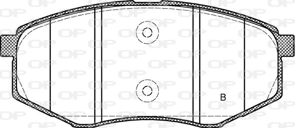 Open Parts BPA1426.02 - Тормозные колодки, дисковые, комплект autospares.lv