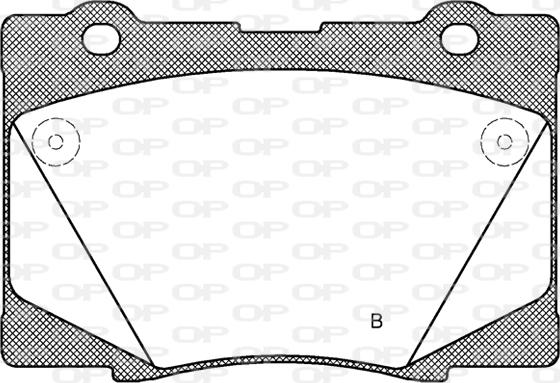 Open Parts BPA1422.02 - Тормозные колодки, дисковые, комплект autospares.lv