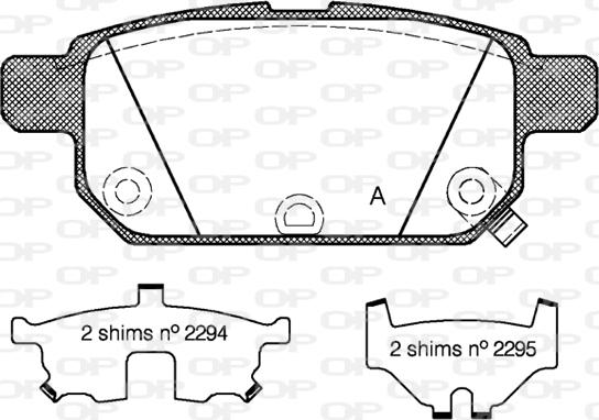 Open Parts BPA1471.02 - Тормозные колодки, дисковые, комплект autospares.lv