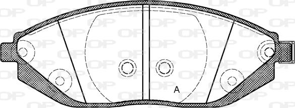 Open Parts BPA1472.02 - Тормозные колодки, дисковые, комплект autospares.lv