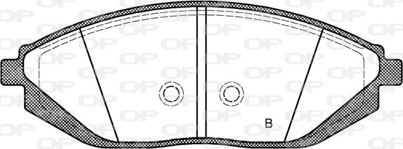 Open Parts BPA1472.02 - Тормозные колодки, дисковые, комплект autospares.lv