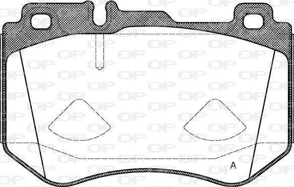 Open Parts BPA1591.00 - Тормозные колодки, дисковые, комплект autospares.lv