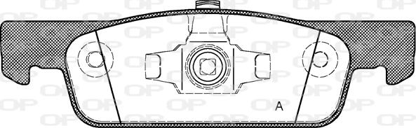 Open Parts BPA1540.00 - Тормозные колодки, дисковые, комплект autospares.lv