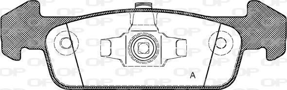 Open Parts BPA1540.10 - Тормозные колодки, дисковые, комплект autospares.lv