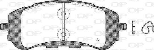 Open Parts BPA1559.00 - Тормозные колодки, дисковые, комплект autospares.lv