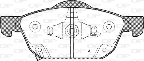 Open Parts BPA1552.02 - Тормозные колодки, дисковые, комплект autospares.lv