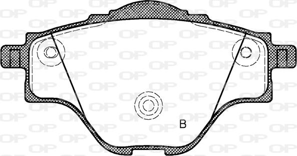 Open Parts BPA1557.00 - Тормозные колодки, дисковые, комплект autospares.lv