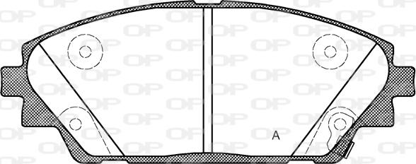 Open Parts BPA1569.02 - Тормозные колодки, дисковые, комплект autospares.lv