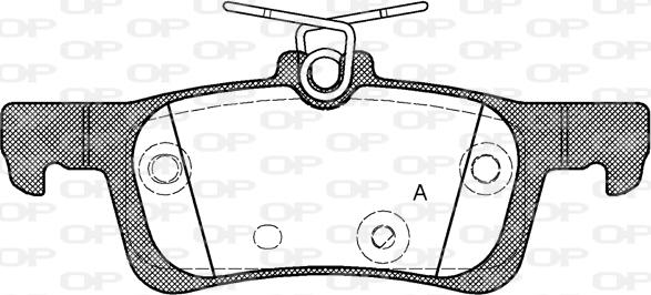 Open Parts BPA1563.00 - Тормозные колодки, дисковые, комплект autospares.lv