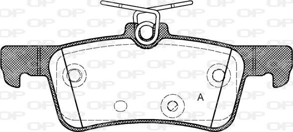 Open Parts BPA1563.10 - Тормозные колодки, дисковые, комплект autospares.lv