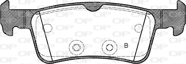 Open Parts BPA1563.10 - Тормозные колодки, дисковые, комплект autospares.lv