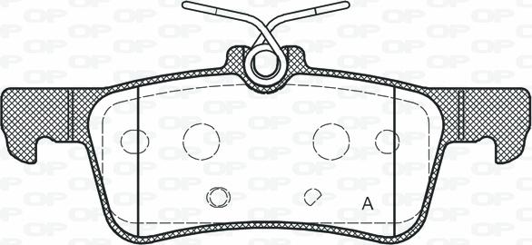 Open Parts BPA1563.20 - Тормозные колодки, дисковые, комплект autospares.lv