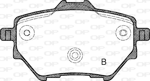 Open Parts BPA1562.00 - Тормозные колодки, дисковые, комплект autospares.lv