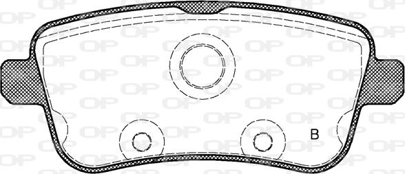 Open Parts BPA1503.00 - Тормозные колодки, дисковые, комплект autospares.lv