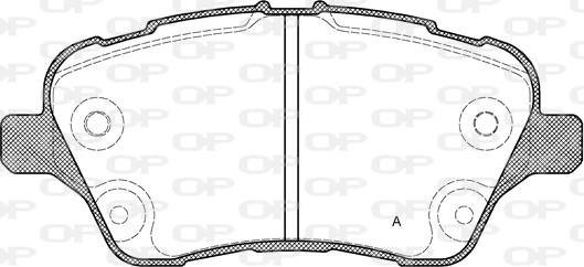 Open Parts BPA1514.00 - Тормозные колодки, дисковые, комплект autospares.lv