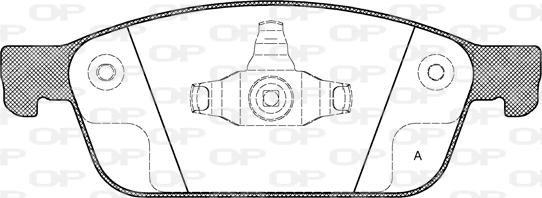 Open Parts BPA1510.10 - Тормозные колодки, дисковые, комплект autospares.lv