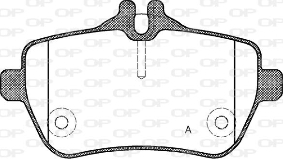 Open Parts BPA1535.00 - Тормозные колодки, дисковые, комплект autospares.lv