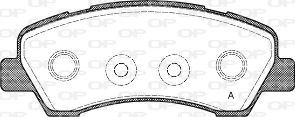 Open Parts BPA1530.00 - Тормозные колодки, дисковые, комплект autospares.lv