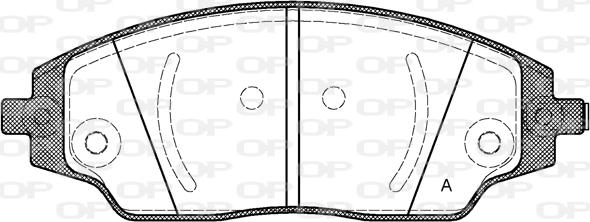 Open Parts BPA1537.02 - Тормозные колодки, дисковые, комплект autospares.lv