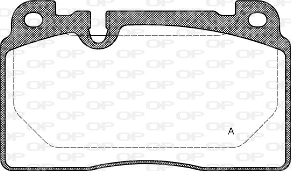 Open Parts BPA1527.00 - Тормозные колодки, дисковые, комплект autospares.lv