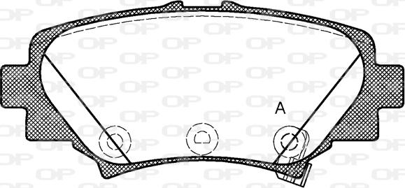 Open Parts BPA1570.02 - Тормозные колодки, дисковые, комплект autospares.lv