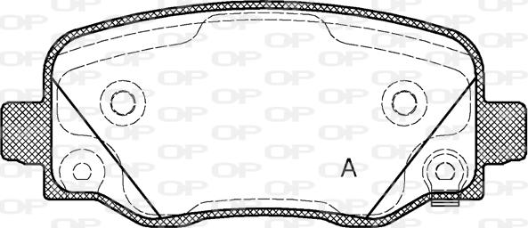 Open Parts BPA1578.02 - Тормозные колодки, дисковые, комплект autospares.lv