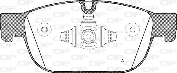 Open Parts BPA1696.00 - Тормозные колодки, дисковые, комплект autospares.lv