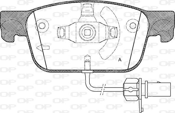 Open Parts BPA1692.01 - Тормозные колодки, дисковые, комплект autospares.lv