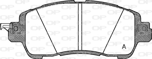 Open Parts BPA1656.04 - Тормозные колодки, дисковые, комплект autospares.lv