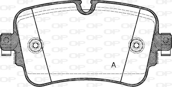 Open Parts BPA1668.08 - Тормозные колодки, дисковые, комплект autospares.lv