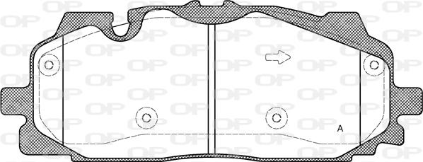 Open Parts BPA1667.00 - Тормозные колодки, дисковые, комплект autospares.lv