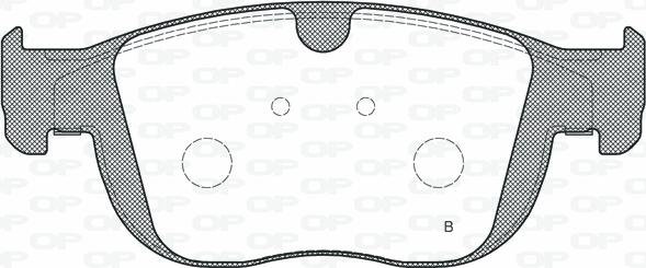 Open Parts BPA1689.00 - Тормозные колодки, дисковые, комплект autospares.lv