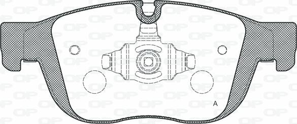 Open Parts BPA1689.00 - Тормозные колодки, дисковые, комплект autospares.lv