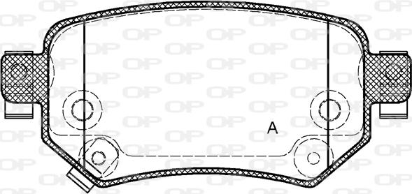 Open Parts BPA1682.02 - Тормозные колодки, дисковые, комплект autospares.lv