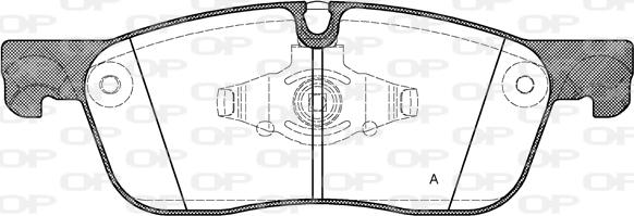 Open Parts BPA1633.00 - Тормозные колодки, дисковые, комплект autospares.lv