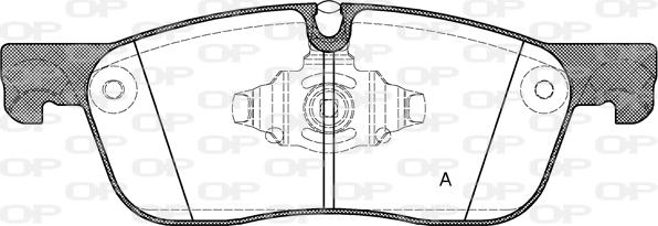 Open Parts BPA1633.10 - Тормозные колодки, дисковые, комплект autospares.lv