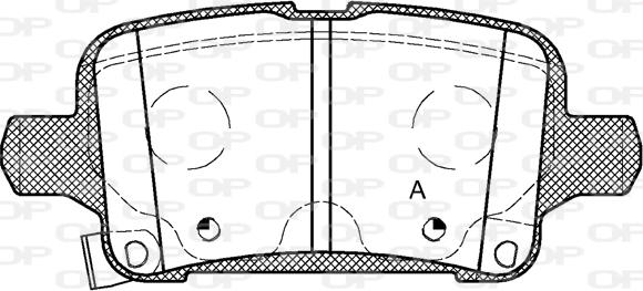 Open Parts BPA1628.02 - Тормозные колодки, дисковые, комплект autospares.lv