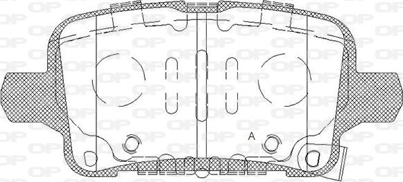 Open Parts BPA1628.12 - Тормозные колодки, дисковые, комплект autospares.lv