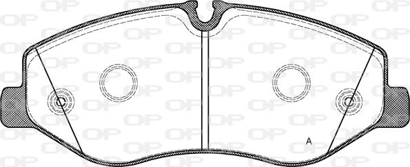 Open Parts BPA1623.00 - Тормозные колодки, дисковые, комплект autospares.lv