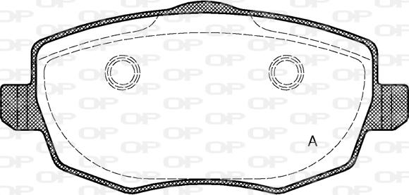Open Parts BPA1099.00 - Тормозные колодки, дисковые, комплект autospares.lv